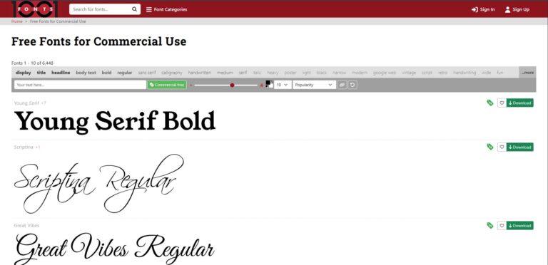 Where to Get Free Fonts (Legally!) for Your Blog, Brand, or Projects 1001 fonts