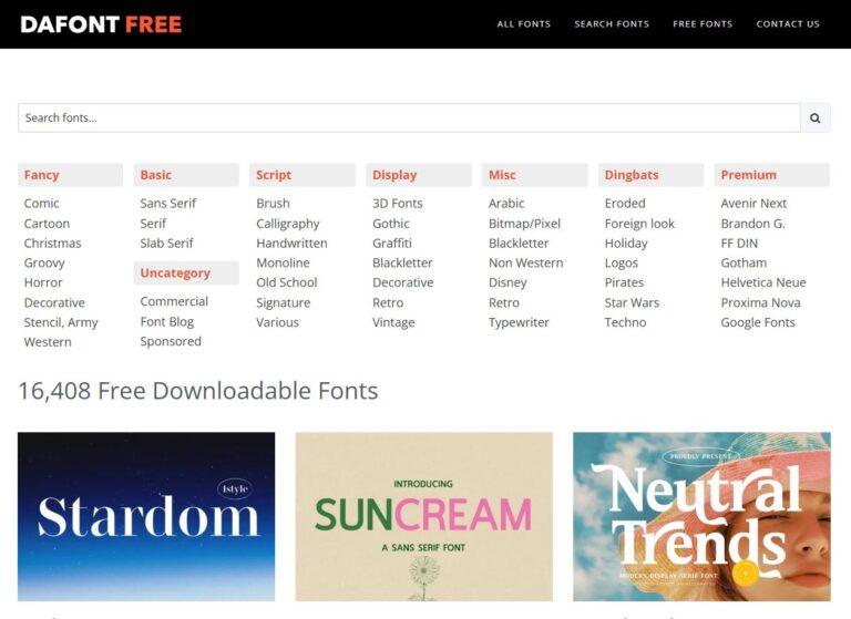Where to Get Free Fonts (Legally!) for Your Blog, Brand, or Projects dafont free