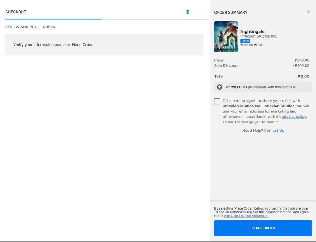 Libre Kita: How to Get Free Games from Epic Games (Legit and Forever!) epic games - checkout window