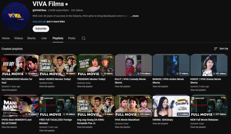 FREE Tagalog Movies: Legit Filipino Movies You Can Stream on YouTube VIVA Films Youtube Channel