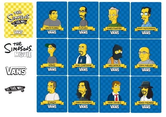 The Simpsons x Vans Sneaker Designs