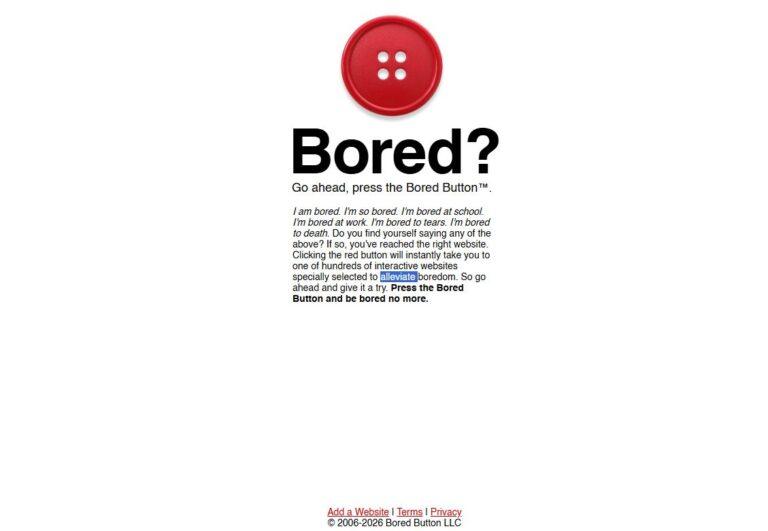 bored button front page