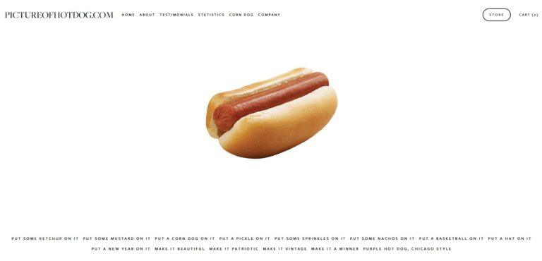 pictureofhotdog home page
