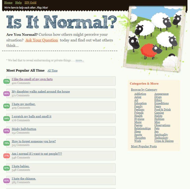 is it normal home page