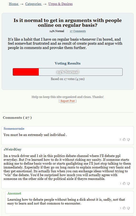 is it normal question